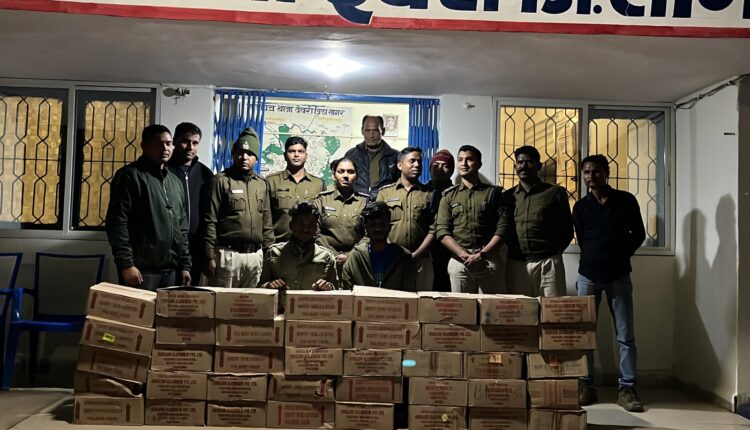 MP~ Lal masala liquor, four wheeler seized and 2 accused arrested