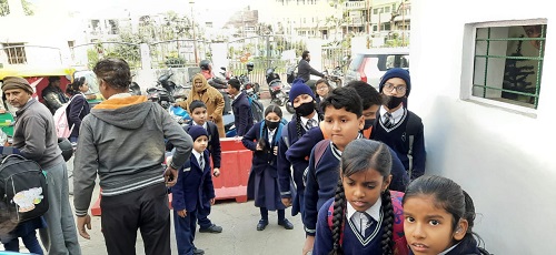 Green Field School returned the children after reaching 5 minutes late outrage among parents