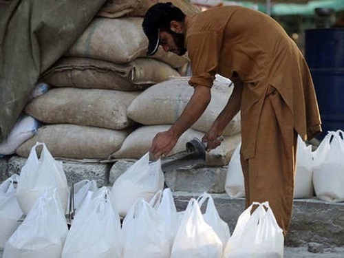 Due to the shortage of wheat stock in Pakistan two people died after being crushed by the crowd in the stampede.