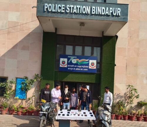 Police Station Bindapur arrested five snatchers including two minors
