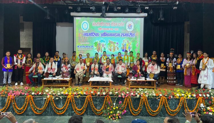 Representatives of 'National Integration Tour' accorded grand welcome in JNU