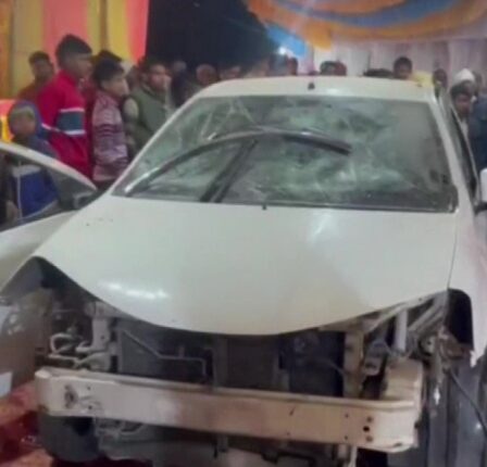 Car ran over devotees engrossed in Bhagwat Katha, 8-month-old child died