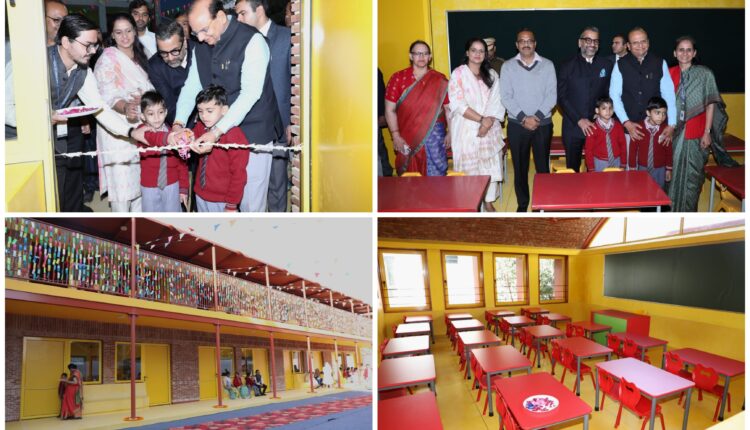 Lieutenant Governor of Delhi inaugurates newly constructed classroom block at Nigam Primary School, Jasola