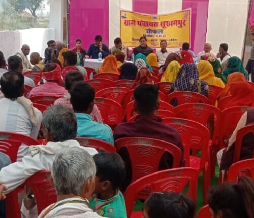 Block development officer listened to the problems by putting a chaupal