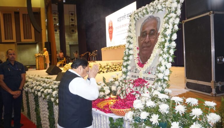 BJP leaders pay tribute to Prof. Omprakash Kohli