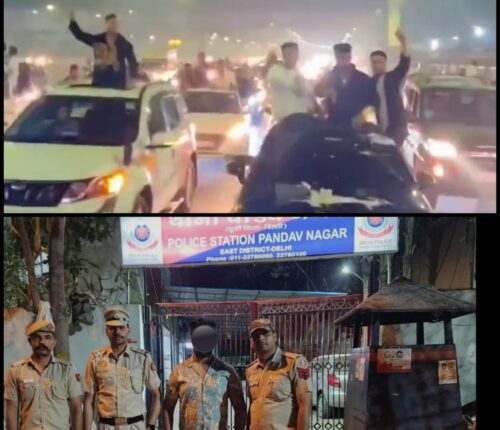 YouTuber celebrated his birthday by standing on the roof of the car seeing the viral video Delhi Police gave him a 'return gift'