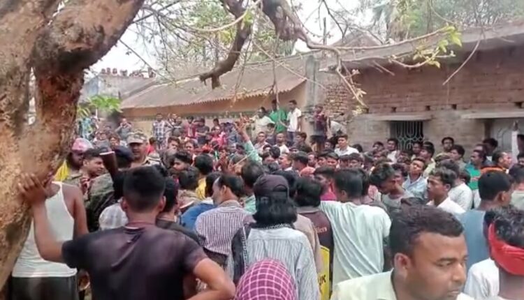 Tension increased due to getting banned meat, people made the accused's son hostage