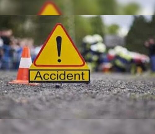 Death on the spot due to injury on the head of the bike rider after colliding with a pile of mud