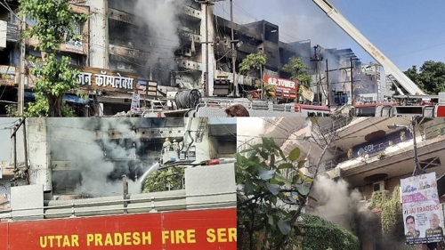 After all, how to put out a big fire when most of the hydrants of Jal Nigam are damaged, rely on God