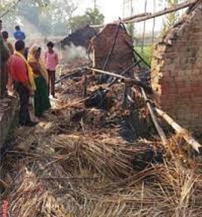 Fire in the shed, household items burnt to ashes