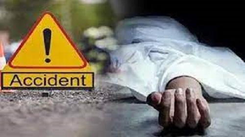 Three people died after the dumper went uncontrolled and fell into a deep pit