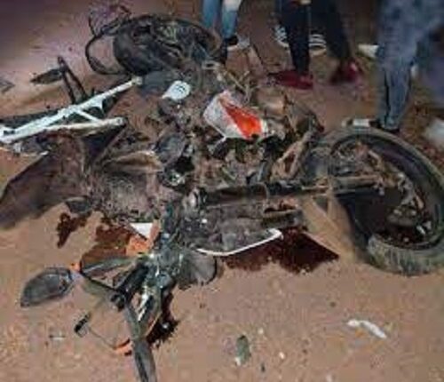 Two innocent friends who were learning to ride a bike died during high speed