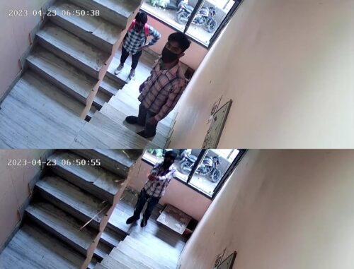 miscreants opened fire by knocking on the door of the house, incident captured in CCTV