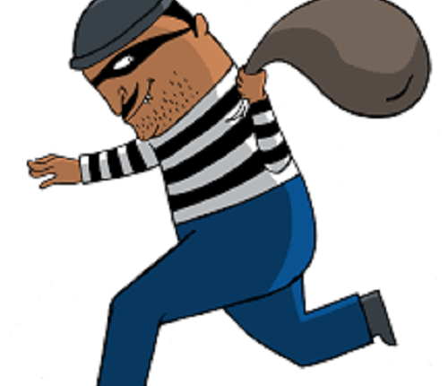 An unknown person entered the house and took off the gold bracelets by putting pepper in the eyes of the woman.