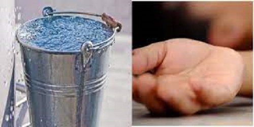 One year old innocent child died due to drowning in water bucket