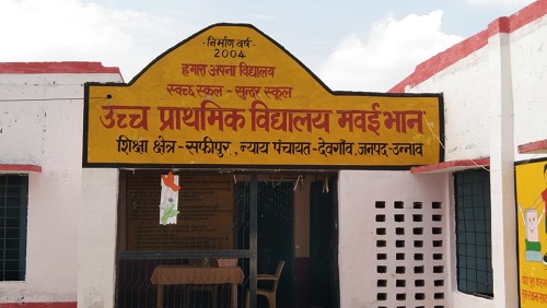 The dictatorship of suspended teacher of village Mawai Bhan under Safipur block came to the fore