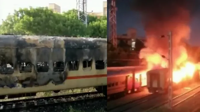 10 passengers died due to cylinder blast in train coach