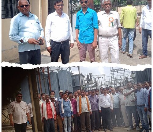 Electrical workers celebrated 77th Independence Day with pomp in Sub-station Neri