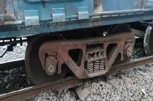 A goods train carrying coal met with an accident