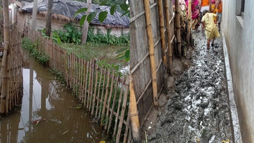 Encroachment hinders the development of the village