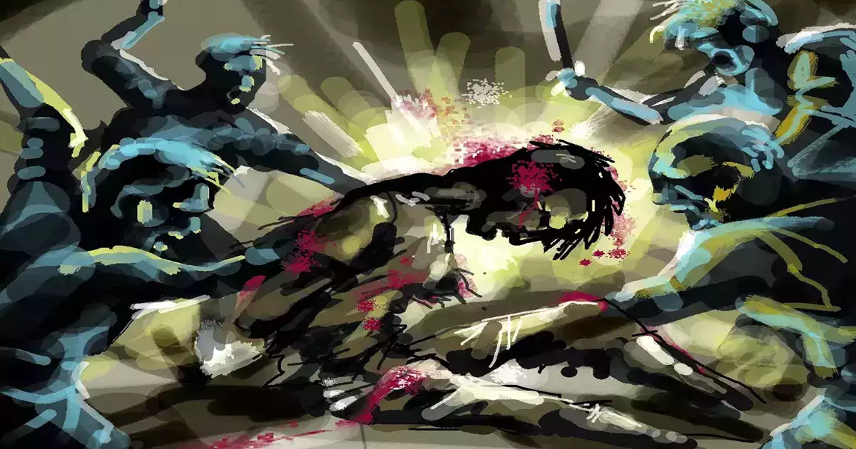 Drunken father took his minor son hostage and beat him whole night got deep injuries