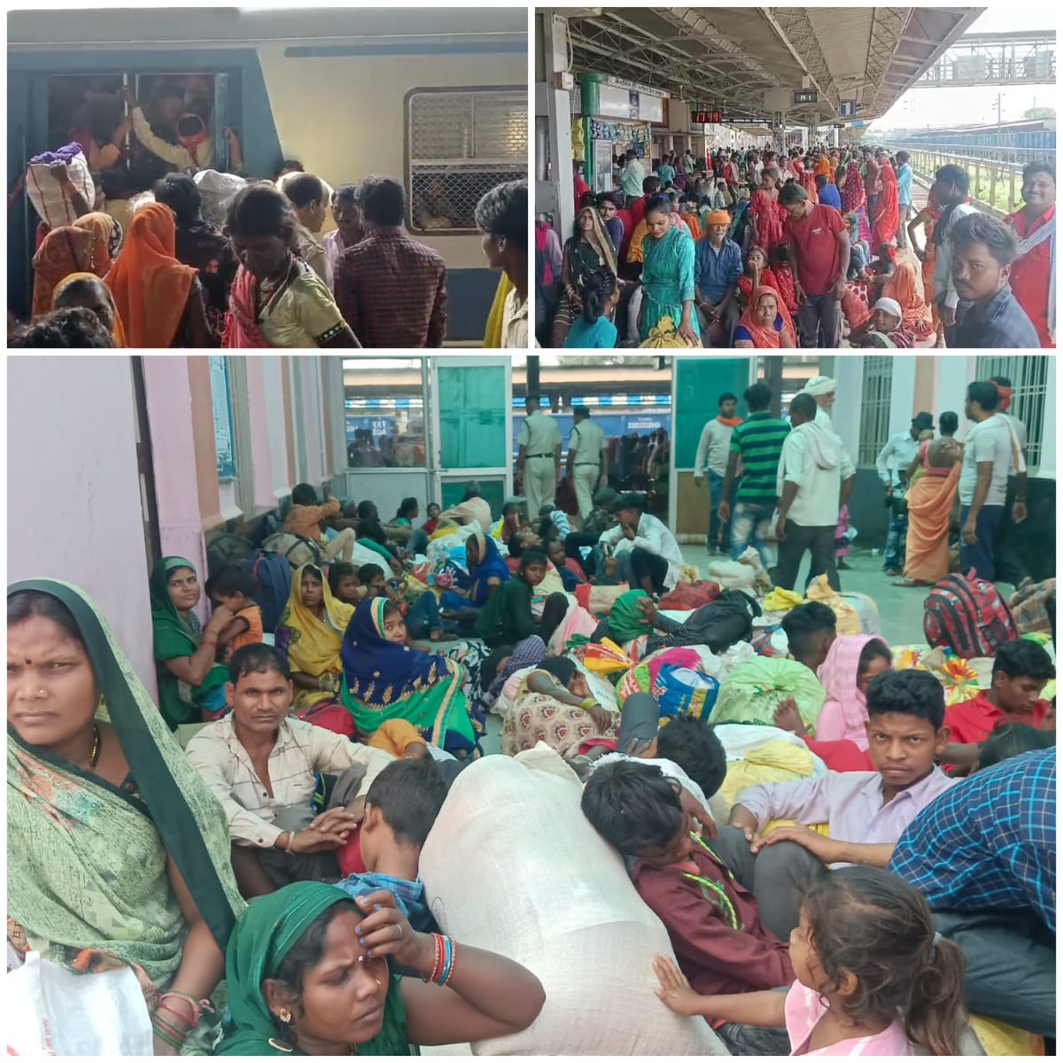 Train canceled due to remodeling interlocking and laborer passenger enjoying til-tilker facility*