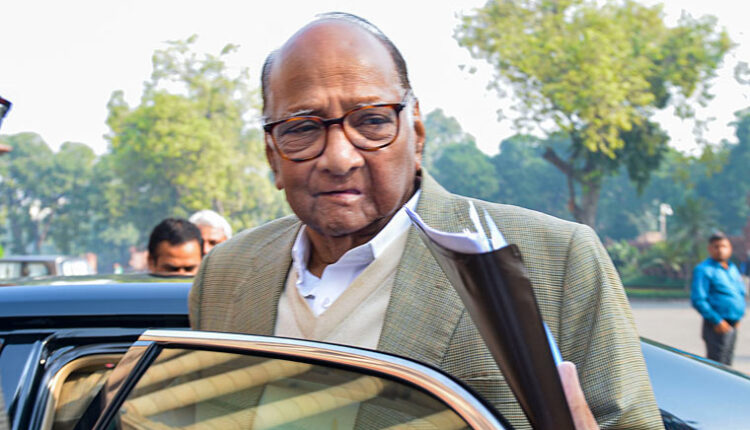 Sharad Pawar cornered the government on the suspension of MPs