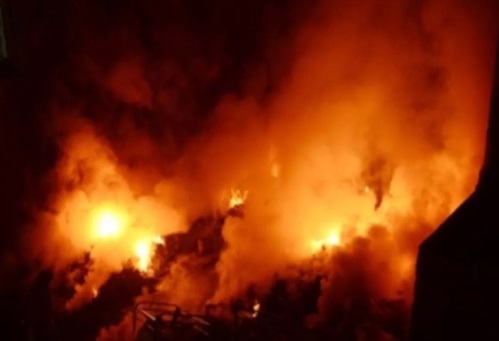 House caught fire in New Mangalapuri, one person died