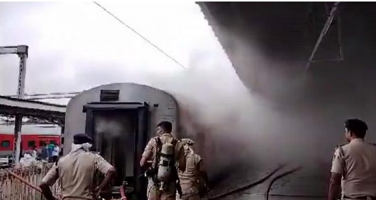 Fire broke out in train, no casualties reported