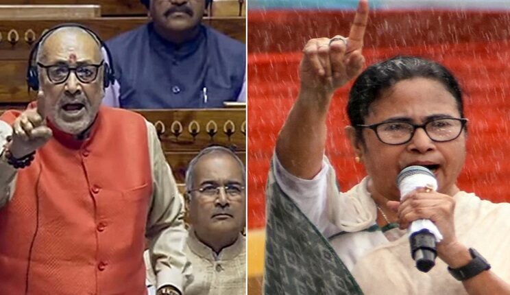 TMC creates ruckus against Giriraj's remarks on Mamata Banerjee