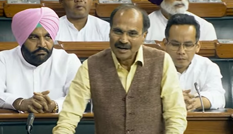 Adhir Ranjan Choudhary urges Lok Sabha Speaker to cancel suspension of 13 opposition MPs