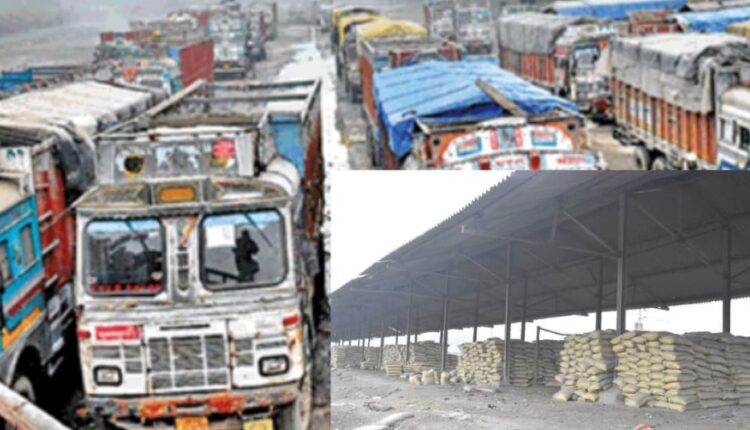 Goods worth Rs 20 crore stuck in 291 trucks parked in CPC warehouse.