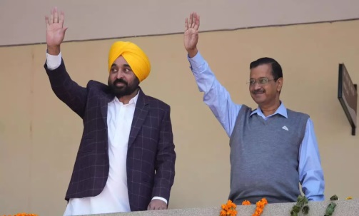 Arvind Kejriwal and Bhagwant Mann started campaign from Kurukshetra, Haryana, sought votes for the candidate.