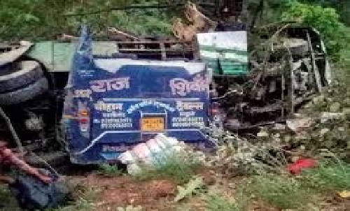 Uttarakhand: Three female devotees died, 24 others injured in a bus accident in Uttarkashi.