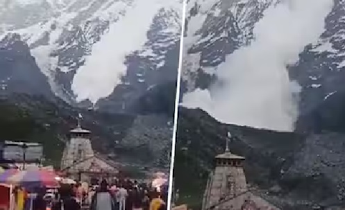 Avalanche near Kedarnath, no loss of life or property, video goes viral