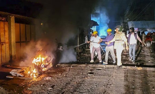 Clashes break out during India's Champions Trophy celebrations in Mhow, Madhya Pradesh